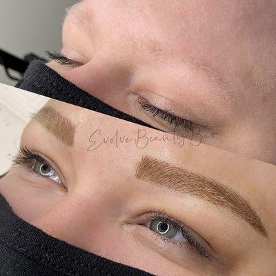 Microblading and shading