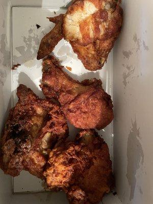 fried mixed chicken