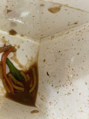 worm in my food