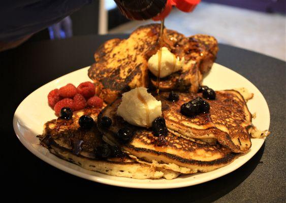 Pancakes and French Toast; add that syrup!