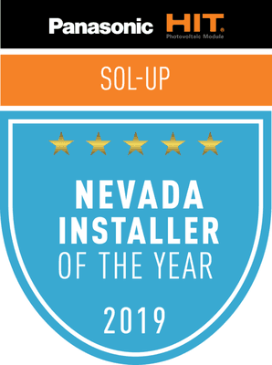 Sol-Up USA was selected as Installer of the Year by Panasonic for all of Nevada! Call us for a solar proposal!