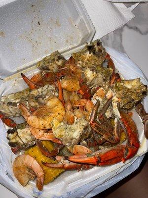 Blue crab & shrimp combo