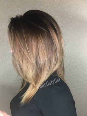 Warm balayage