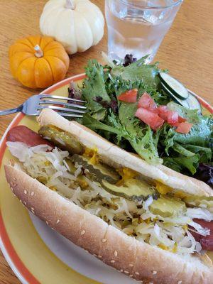 Book passage has a wonderful little Cafe. Today I had the Octoberfest Special. Yum