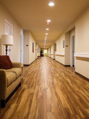 Large hallways make it feel more like a resort!