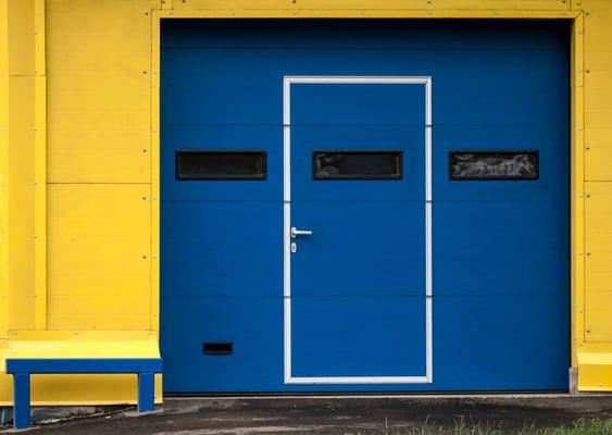 Walk through garage door