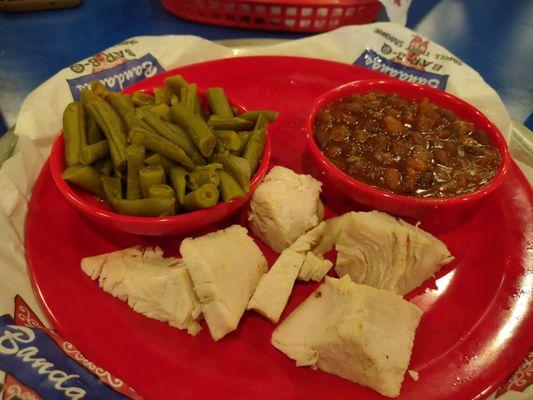 Budget Busters:  Turkey, BBQ Beans, and Green Beans