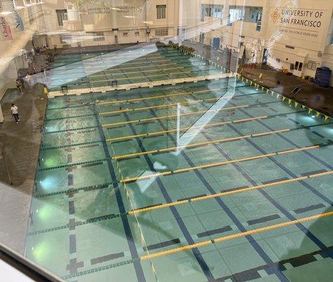 Pool view from upper balcony