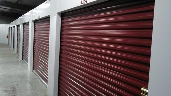 Interior view of our brand new 24 hour self access storage facility.