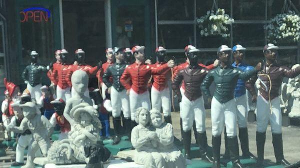 Lawn jockeys. Really?!