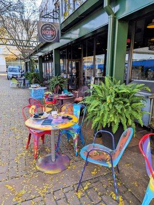 outside eating area