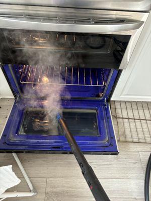 Oven cleaning