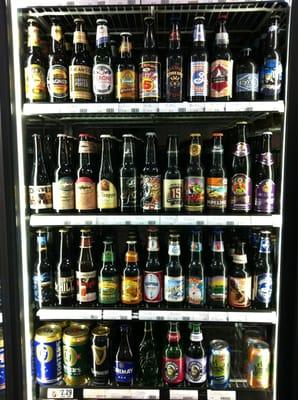 Many many single beers and a great selection.