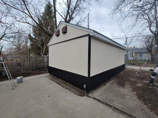 Exterior Garage Painted