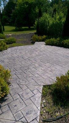 Circular Stamped Patio