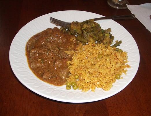 Curry heaven on a plate from Casa Italia (Fridays only).