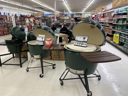 All sizes of big green eggs