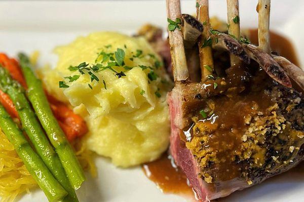 Dijon & Herb Encrusted Rack of Lamb