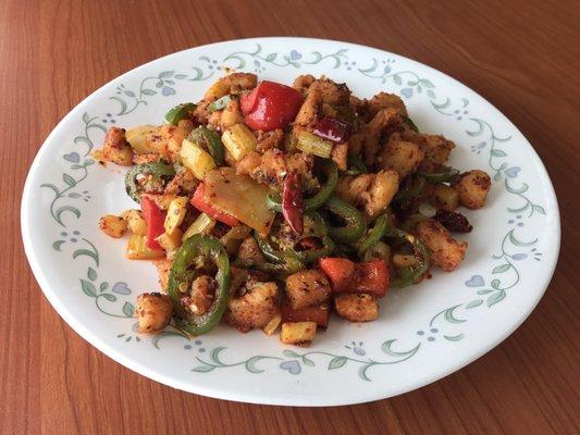 chicken with hot pepper&bamboo shoots