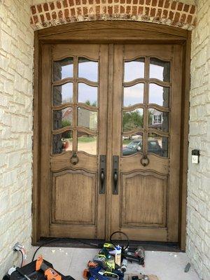 Exterior door installation