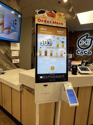 Order at kiosk