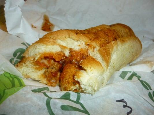 6-inch Toasted Meatball Marinara on Italian Herbs & Cheese Bread