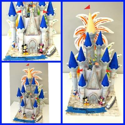 Disney castle cake..