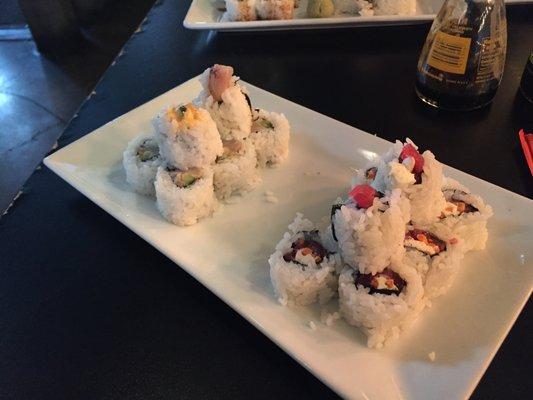 Yellowtail Rolls & Philly Rolls