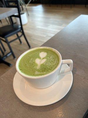 Soy matcha latte