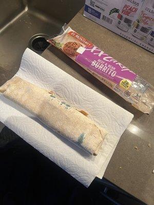 Grossest burrito I've ever seen.