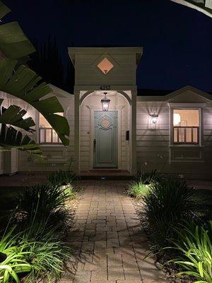 Path lighting to front door