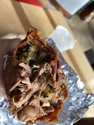 Brisket burrito