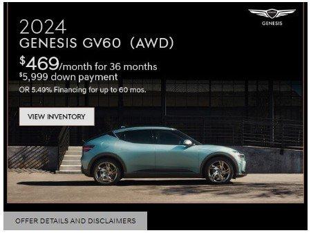 Offer valid on 5/8/24 through 5/31/24
$469 for 36 months $5,999 down payment
OR 5.49% Financing 60 mos
*Visit Dealer for details