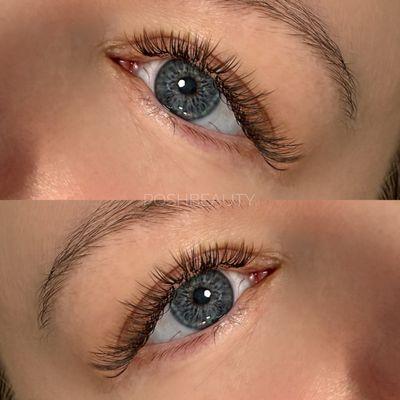 Light hybrid lashes. These are brown :)