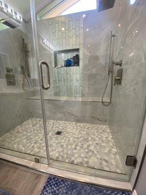 Stand up shower remodel