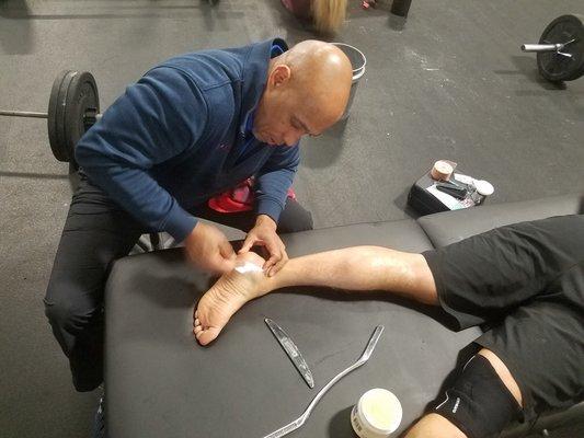 Graston technique for tight plantar fascia