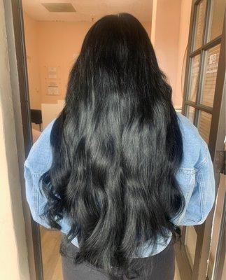 Hair extensions by Michelle