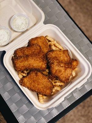 Cod Fish and Chips - 5 piece!