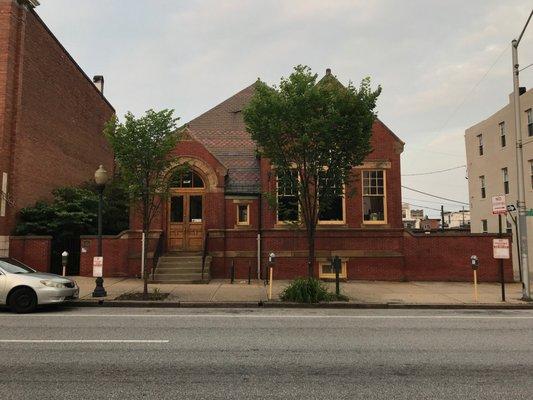 Front, Village Learning Place (1896; Charles S. Carson, architect), 2521 Saint Paul Street