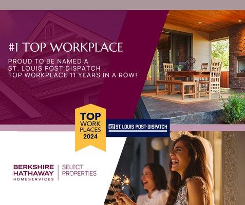 #1 Top Workplace by St. Louis Post Dispatch