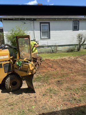 Stump Grinding here