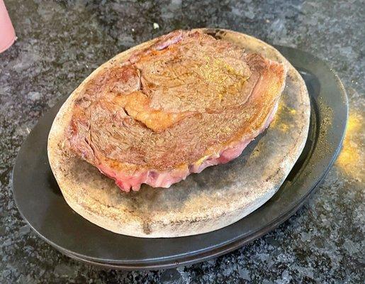 Ribeye on a hot stone!