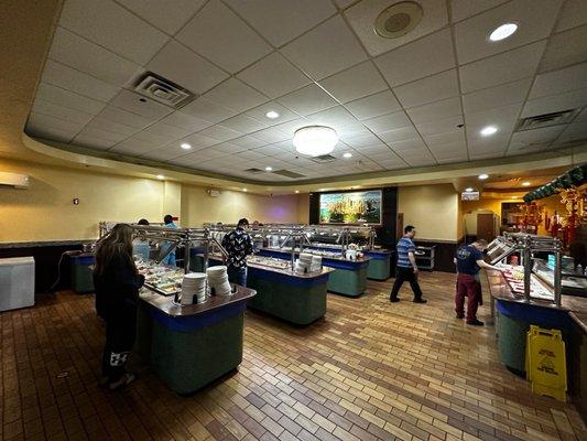 Buffet areas