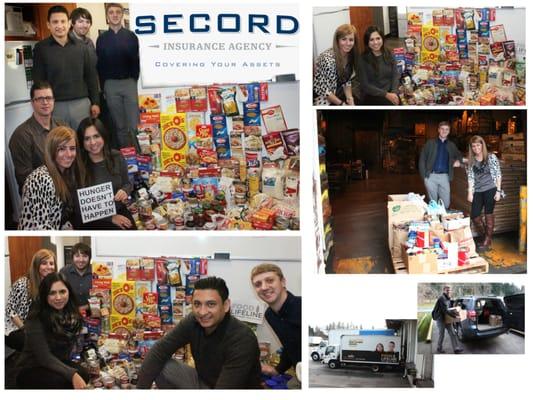 Our agency teamed up with Food Lifeline and collected enough donations to make 210 meals for those in need! Thank you all who contributed!