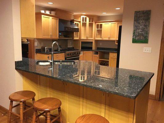 Custom Countertop made and installed by Behr's Countertop Professional