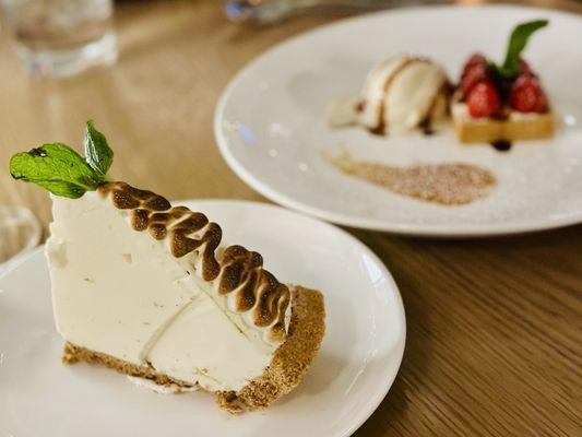 Key lime ice cream pie