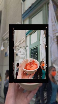 strawberry sorbet vegan