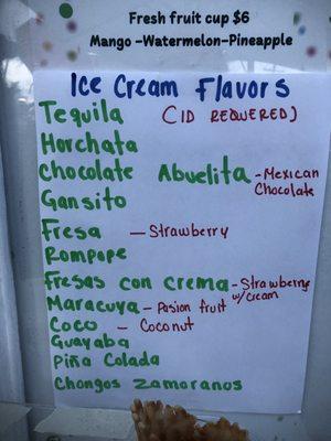 Ice Cream Flavors