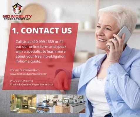 Call us at (123) 456-7890 or fill out our online form and speak with a specialist to learn more about your free, no-obligation in-home quote