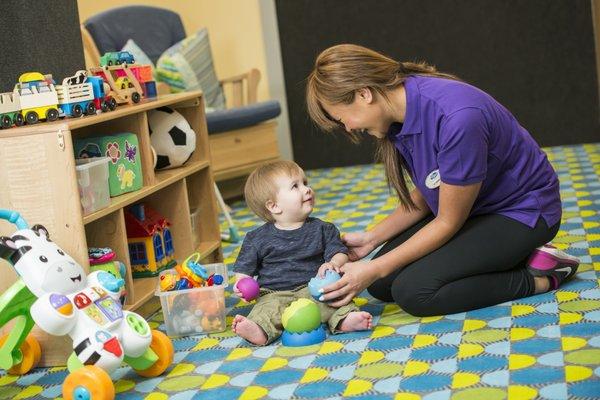 The Tiny Tot Room is a special place for infants and toddlers where coos, giggles and smiles abound.